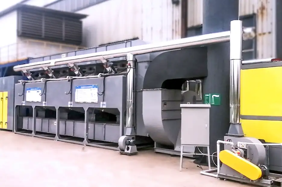 郑州朴华科技油烟设备生产线实拍图